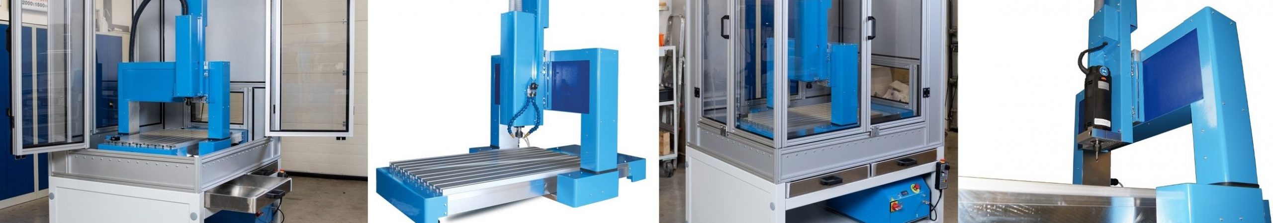 CNC Fräsmaschinen und Portalfräsen der PA-Serie V3 in verschiedenen Ausstattungen von MillStep